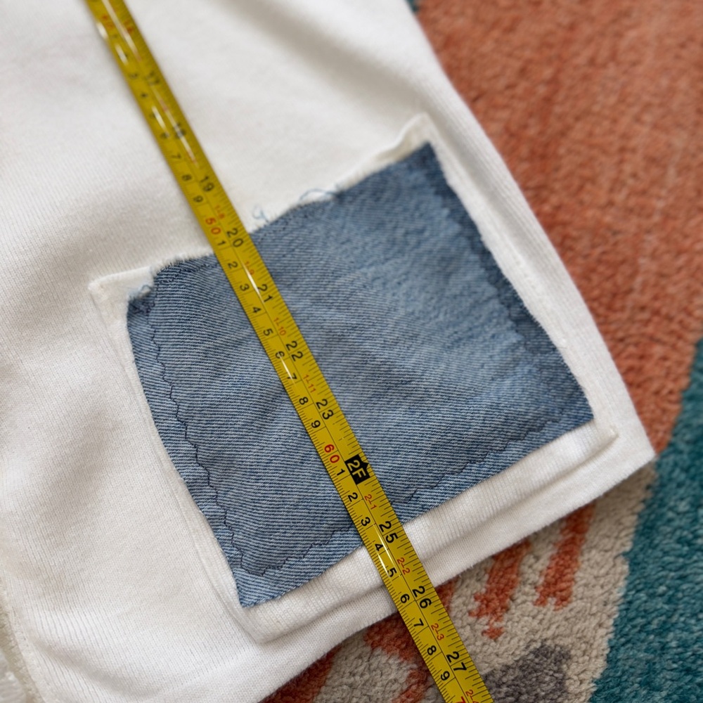 Vintage Reworked Upcycled Cotton Oversized Cardigan Graphic Tee - Picture 7 of 8